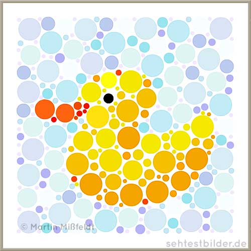 Farbsehtest Rot-Grün Türkis-Orange: Lösung