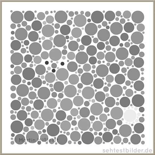 Farbsehtest Rotbraun Grün, Farbenblindheit-Simulation