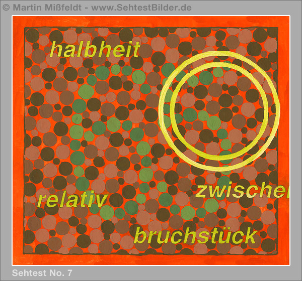 Augentest: Orange Kreise