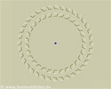 Optische Illusion: Drehende Kreise durch Kopfbewegung