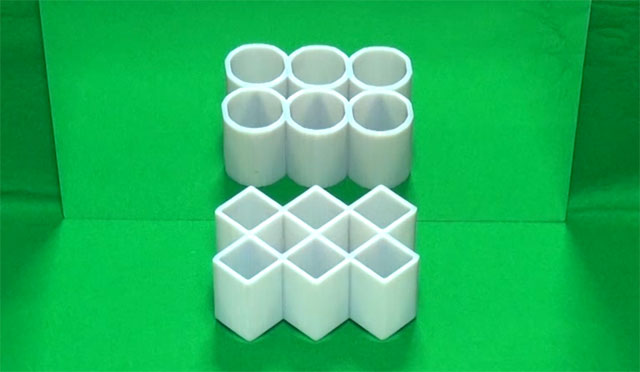 Optische Illusion: Rechtecke oder Kreise
