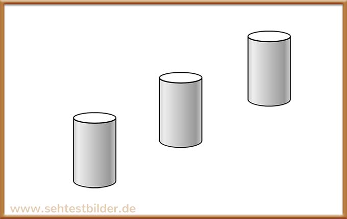 Optische Illusion wegen Perspektive: Lösung