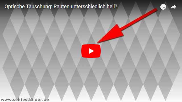 Optische Illusion: Rauten gleich hell?