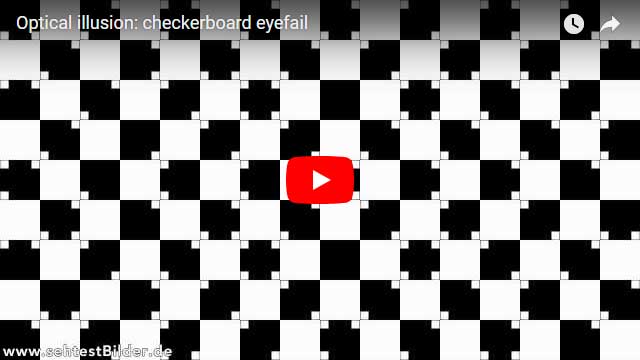 Optische Täuschung: Verbogenes Schachbrett
