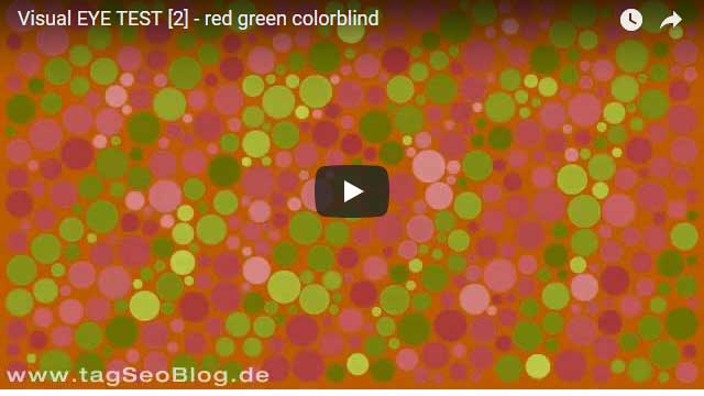 Video: Rot-grün Farbtest